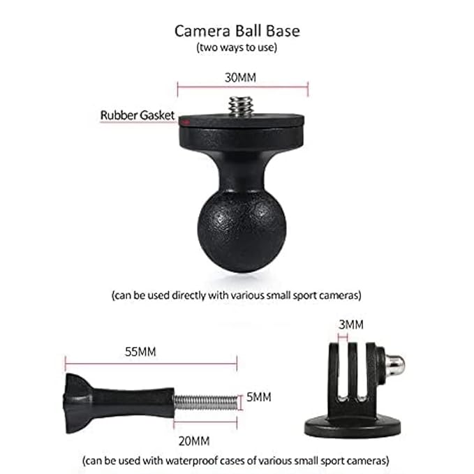 GOPRO/INSTA360/ACTION-CAMERA - BIKE MIRROR+HANDLE MOUNT