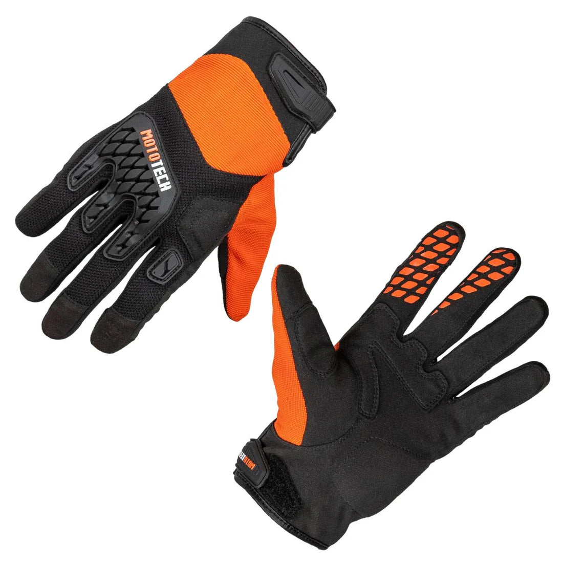 MOTOTECH REFLEX AIR FLO DUAL- SPORT GLOVES - ORANGE - 2XL
