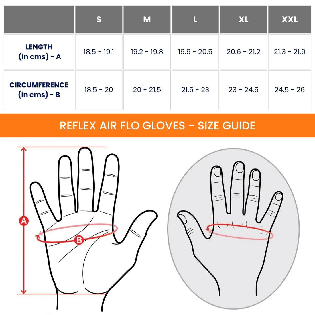 MOTOTECH REFLEX AIR FLO DUAL- SPORT GLOVES - ORANGE - 2XL