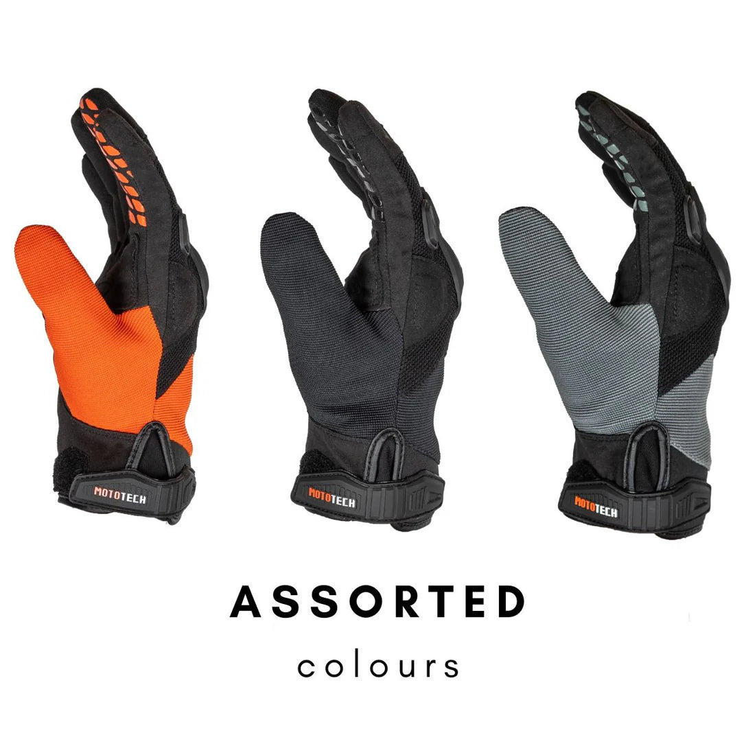 MOTOTECH REFLEX AIR FLO DUAL- SPORT GLOVES - ORANGE - 2XL