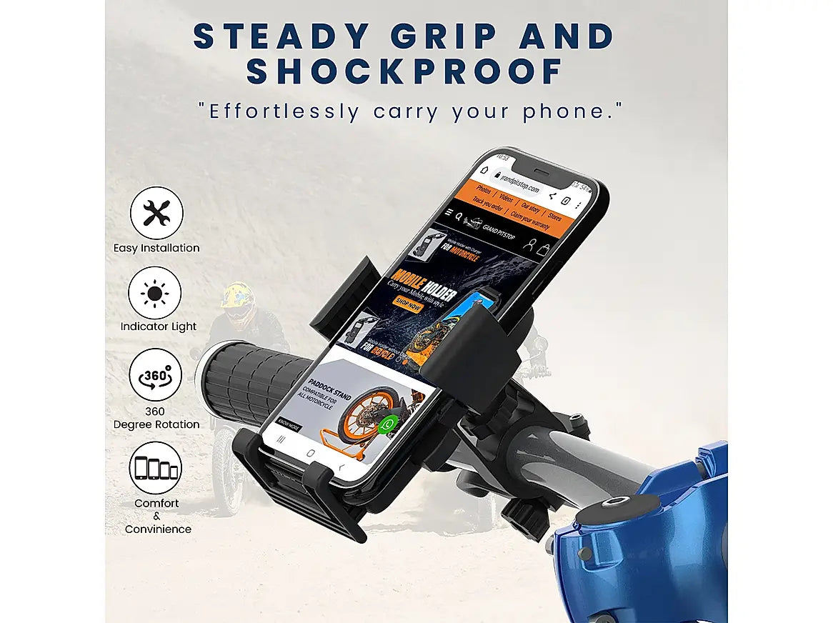 GRANDPITSTOP COOLGRIP MOBILE HOLDER - HANDLE MOUNT