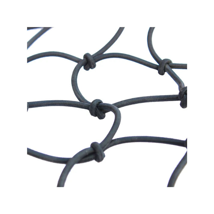 MOTOTECH HEAVY DUTY FLEXI HOOK BUNGEE CARGO NET - 36"x18" - BLACK - 4MM