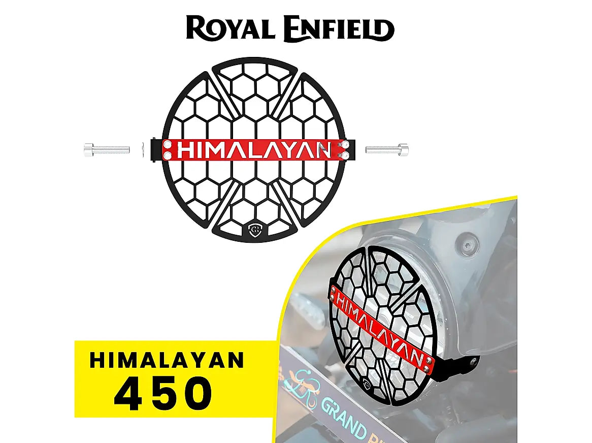 GRANDPITSTOP HEADLIGHT GRILL - HIMALAYAN - 450 - BLACK
