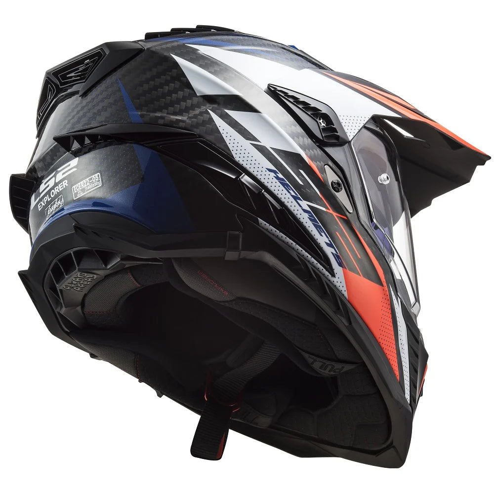 LS2 HELMET MX701 EXPLORER CARBON - FOCUS