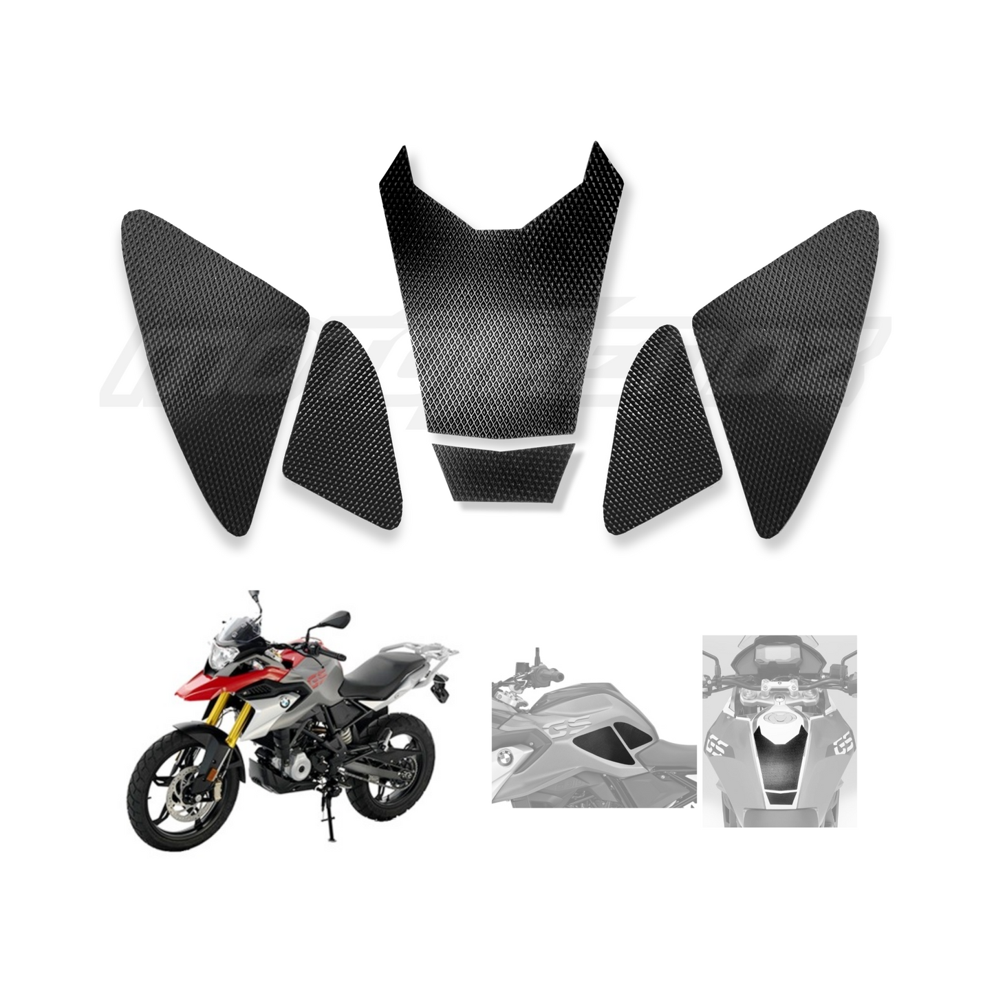 MOTOTRENDZ TRACTION PADS BMW G 310 GS (TOP+SIDES)