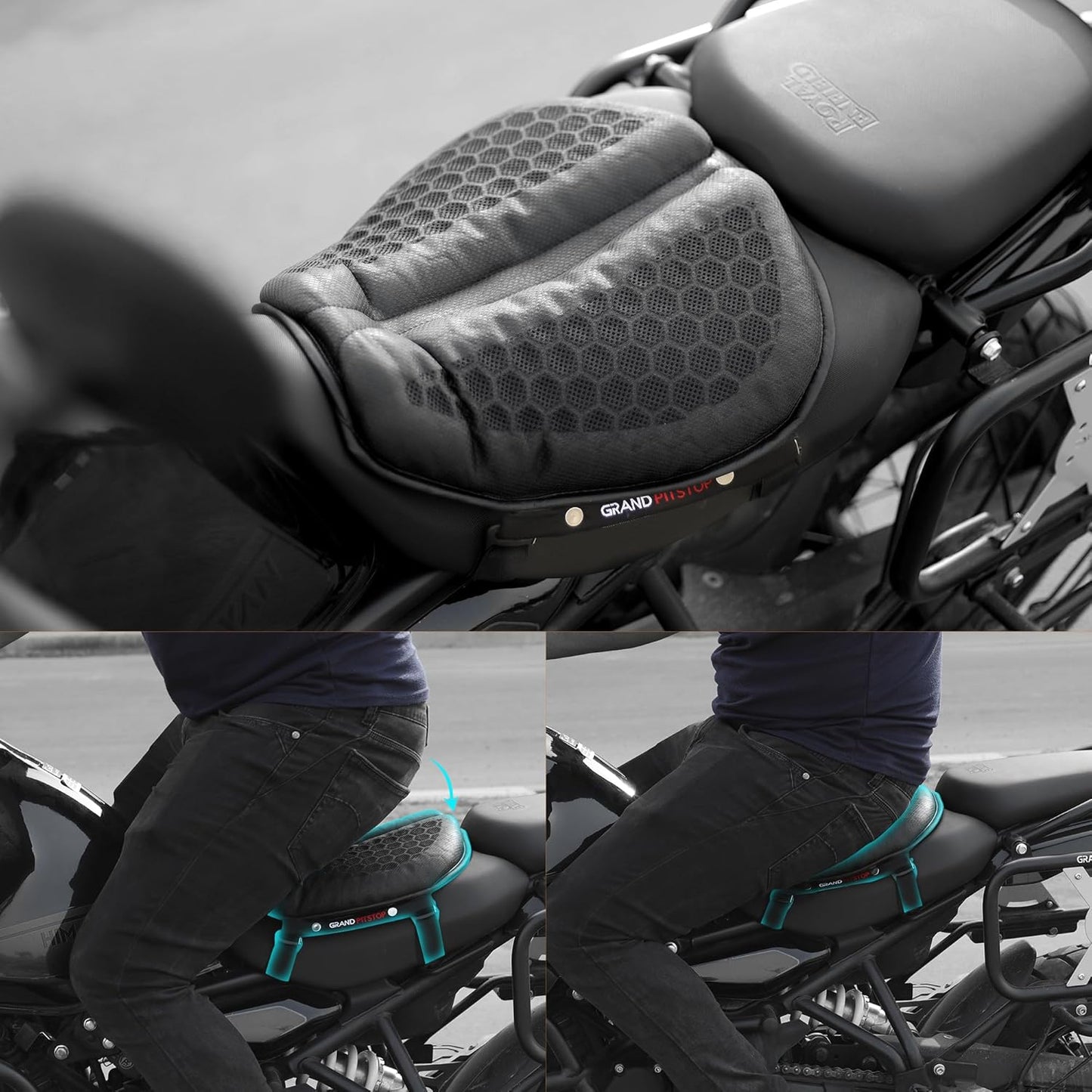 Grandpitstop Honeycomb Gel Air Seat Cushion