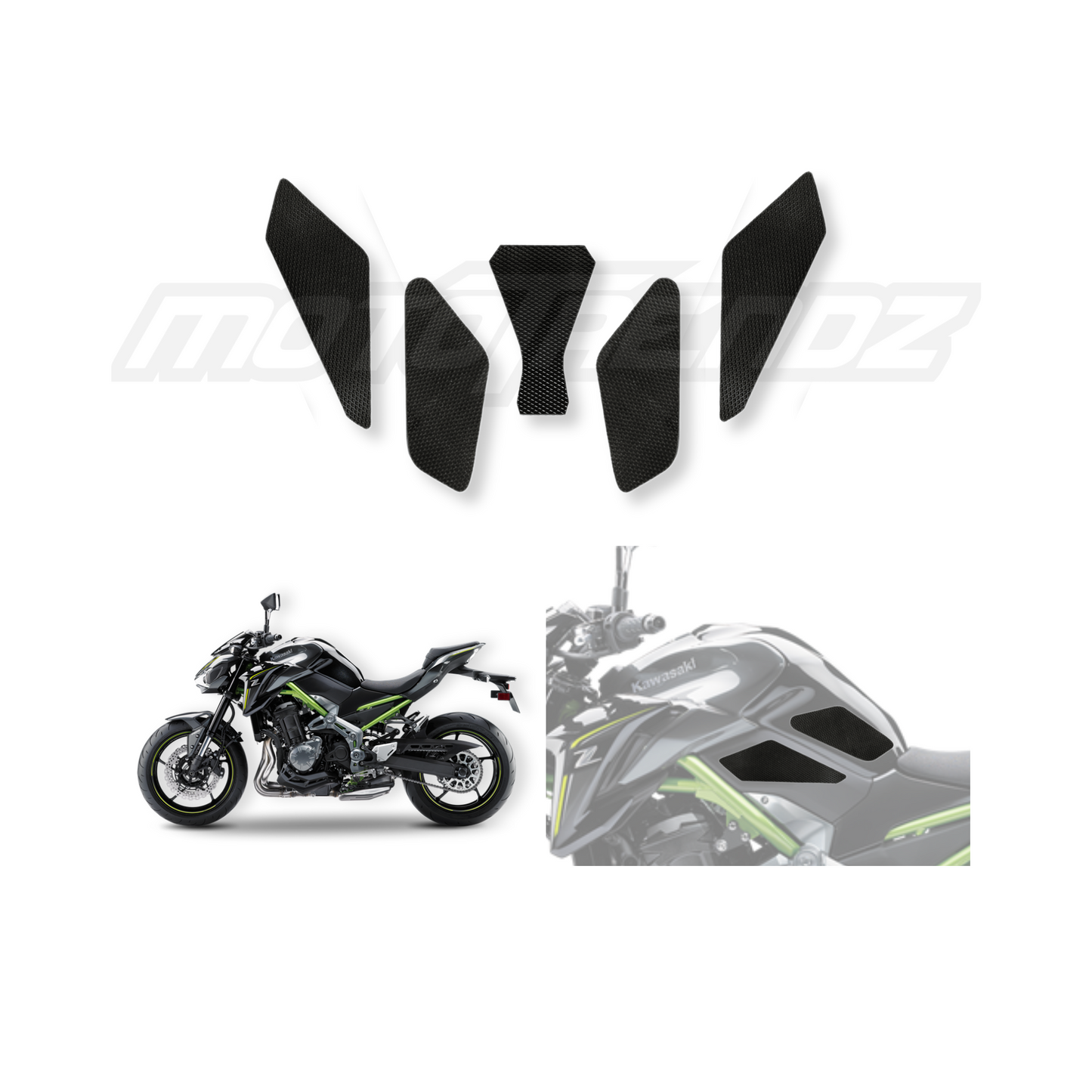 MOTOTRENDZ TRACTION PADS KAWASAKI Z900 (SIDES)