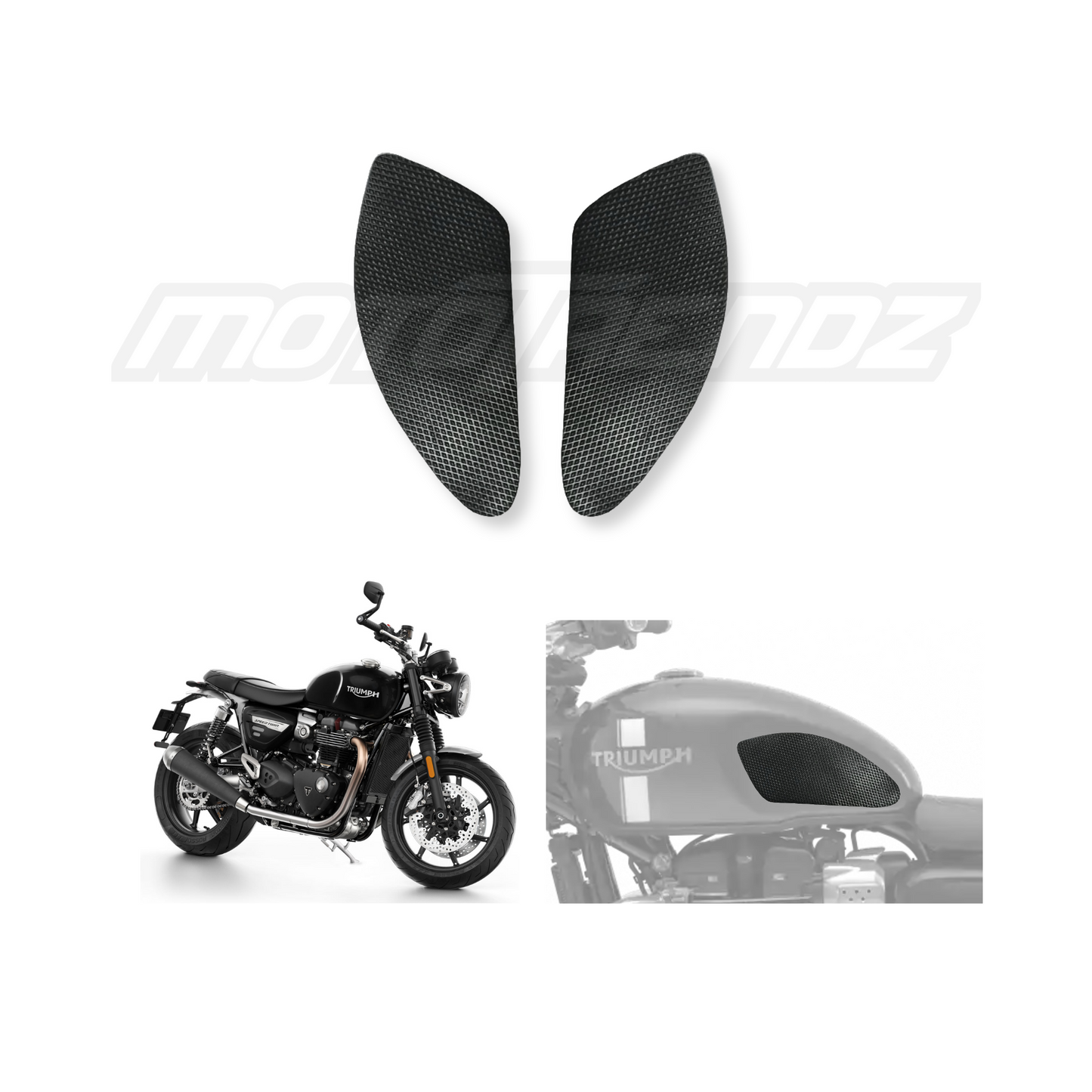 MOTOTRENDZ TRACTION PADS TRIUMPH STREET TWIN - (SIDES)