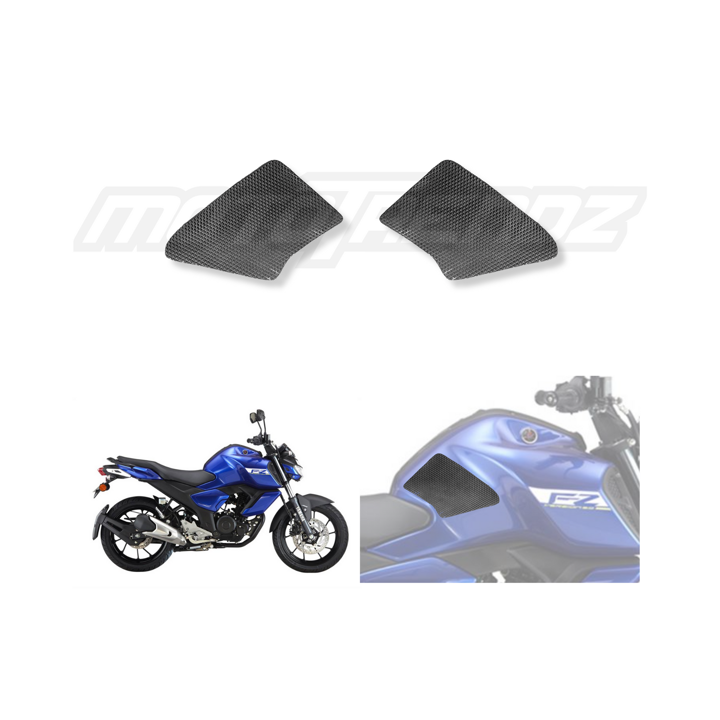 MOTOTRENDZ TRACTION PADS YAMAHA FZS V3 (SIDES)