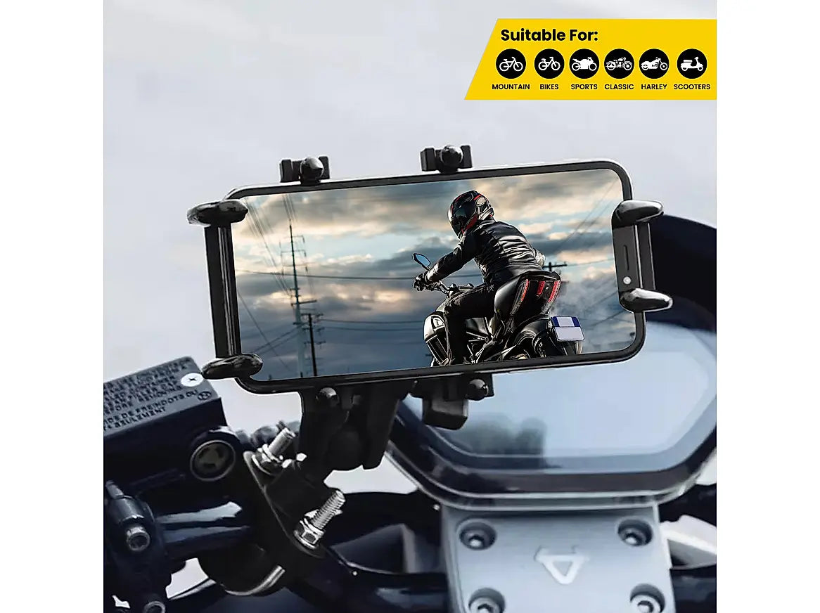 GRANDPITSTOP 4-SIDED GRIP MOBILE MOUNT - BLACK