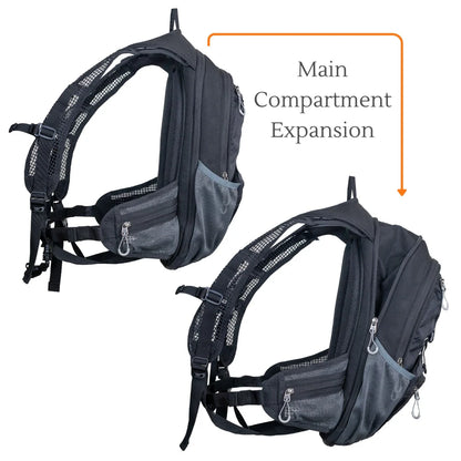 MOTOTECH STEALTH HYDRATION BACKPACK - 8 LITRES - BLACK