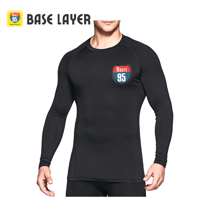 ROUTE95 BASE LAYER - TOP - BLACK