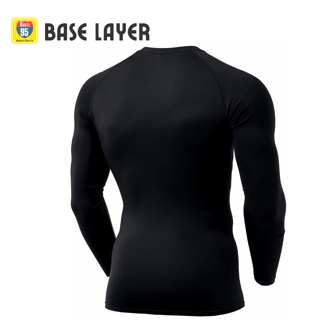 ROUTE95 BASE LAYER - TOP - BLACK