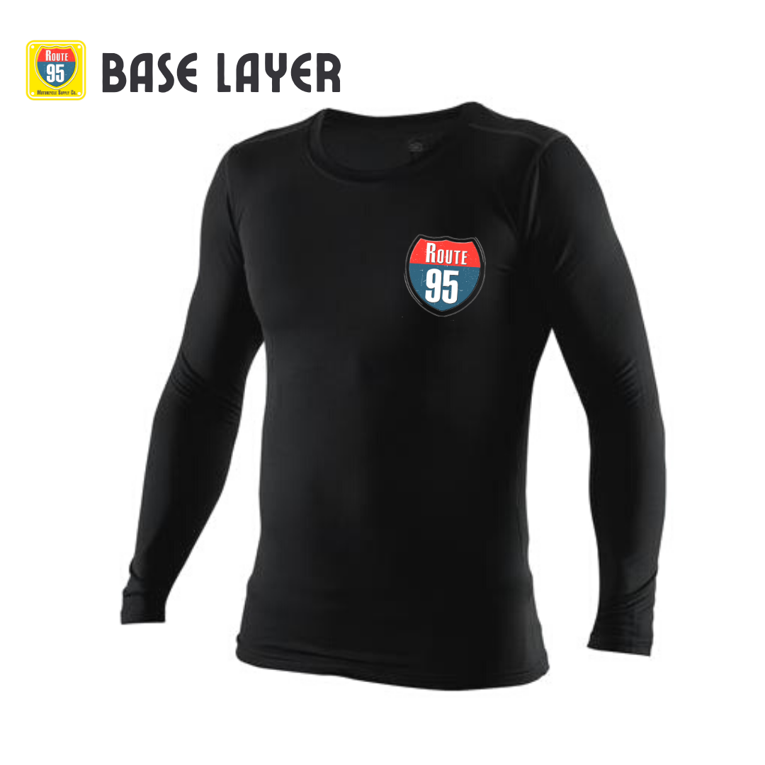 ROUTE95 BASE LAYER - TOP - BLACK