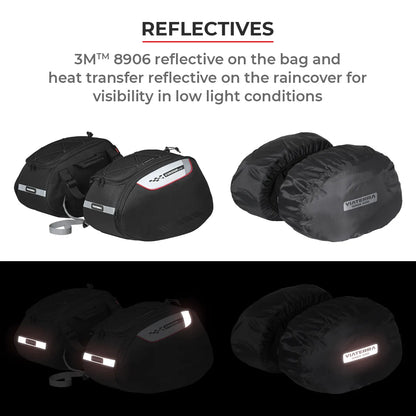 VIATERRA CONDOR - 100% WATERPROOF MOTORCYCLE SADDLE BAGS