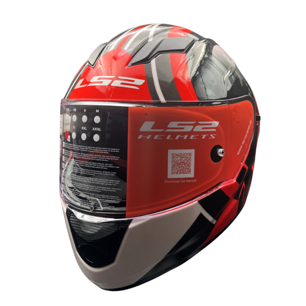 LS2 HELMET FF320 D RING TARGET 7C