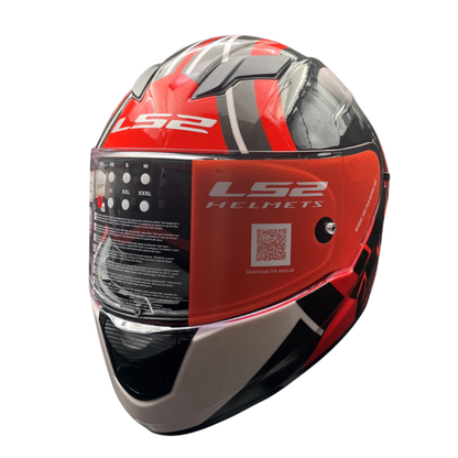 LS2 HELMET FF320 D RING TARGET 7C