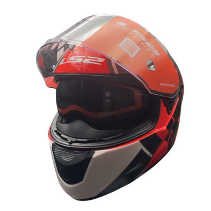 LS2 HELMET FF320 D RING TARGET 7C