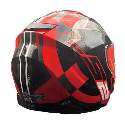 LS2 HELMET FF320 D RING TARGET 7C