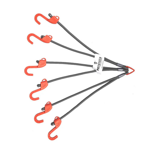 MOTOTECH HEXAPOD BUNGEE TIE-DOWN SYSTEM - 32"-80CMS - GREY ORANGE