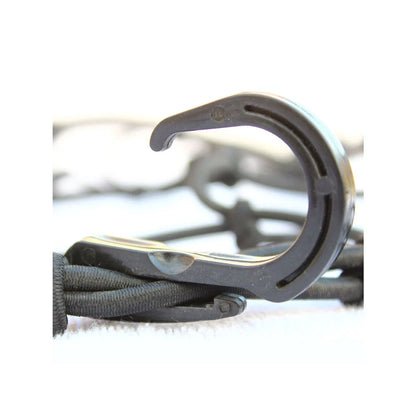 MOTOTECH REFLEXIVE FLEXI HOOK BUNGEE NET - 15"x12" - BLACK