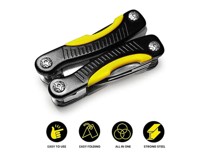 GRANDPITSTOP PREMIUM STAINLESS STEEL SURVIVAL MULTITOOL WITH FOLDING PLIERS