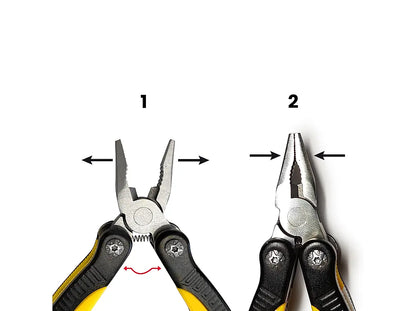 GRANDPITSTOP PREMIUM STAINLESS STEEL SURVIVAL MULTITOOL WITH FOLDING PLIERS