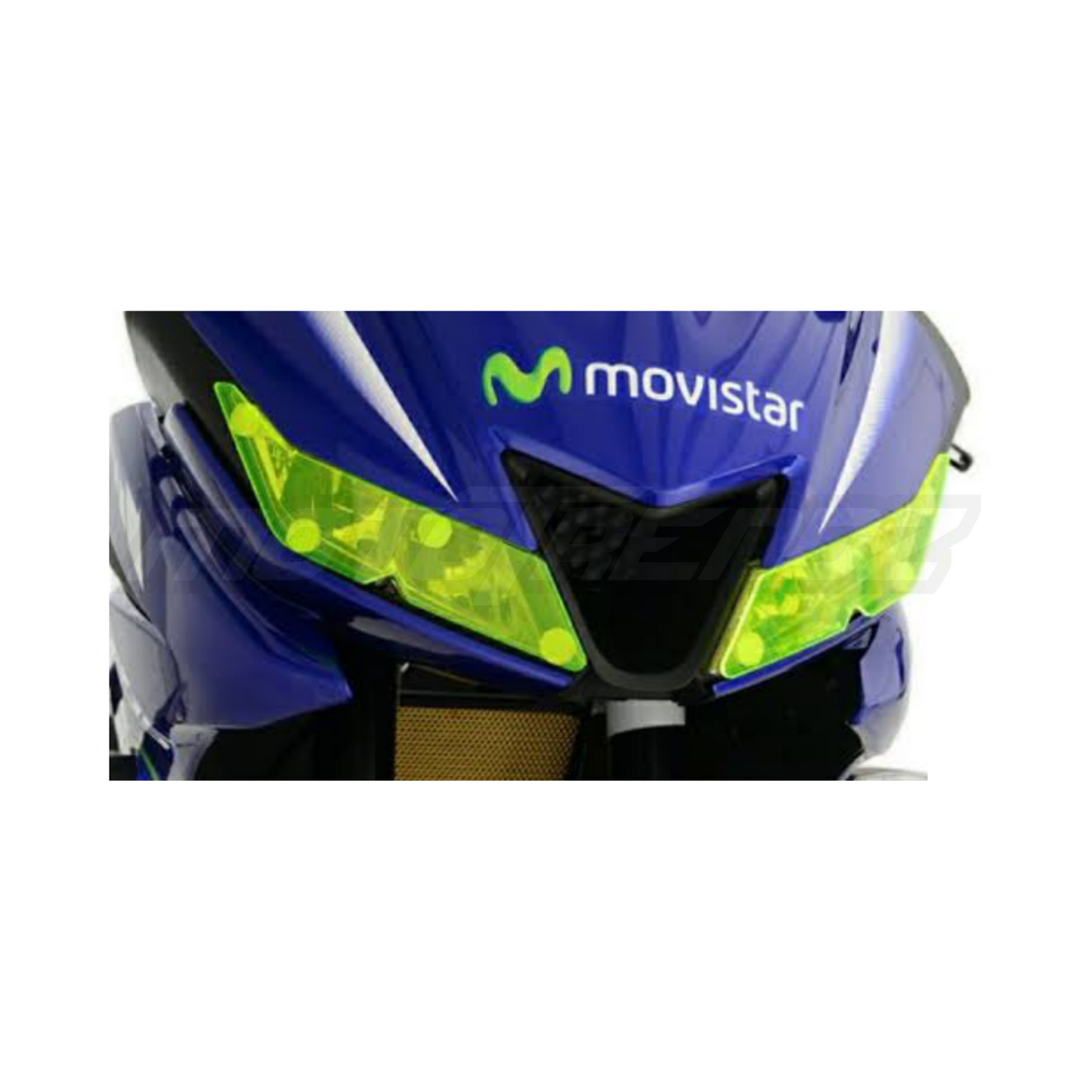 MOTOTRENDZ HEADLIGHT PROTECTOR YAMAHA R15V3 - NEON GREEN