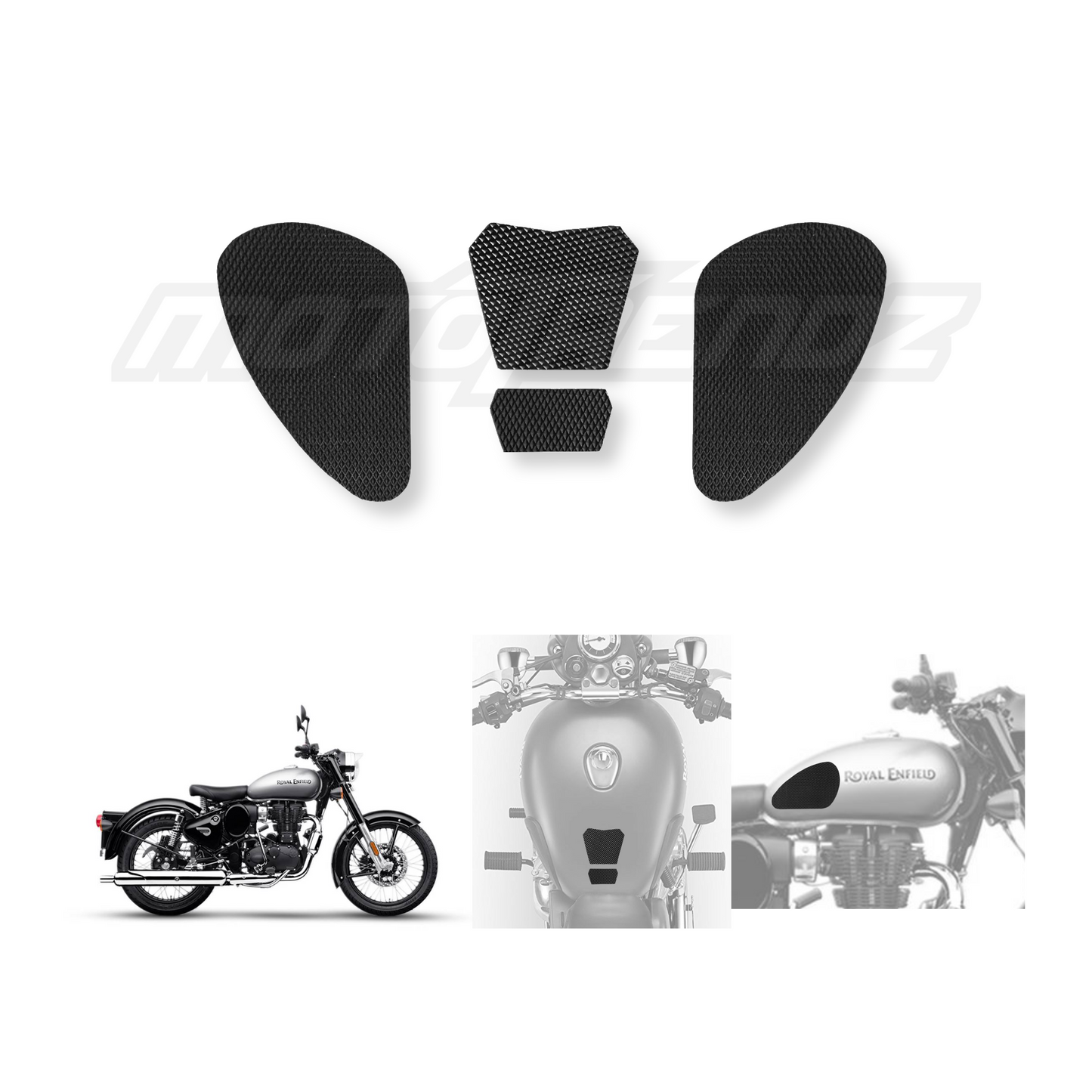 MOTOTRENDZ TRACTION PADS RE CLASSIC 350/500 - (SIDES)