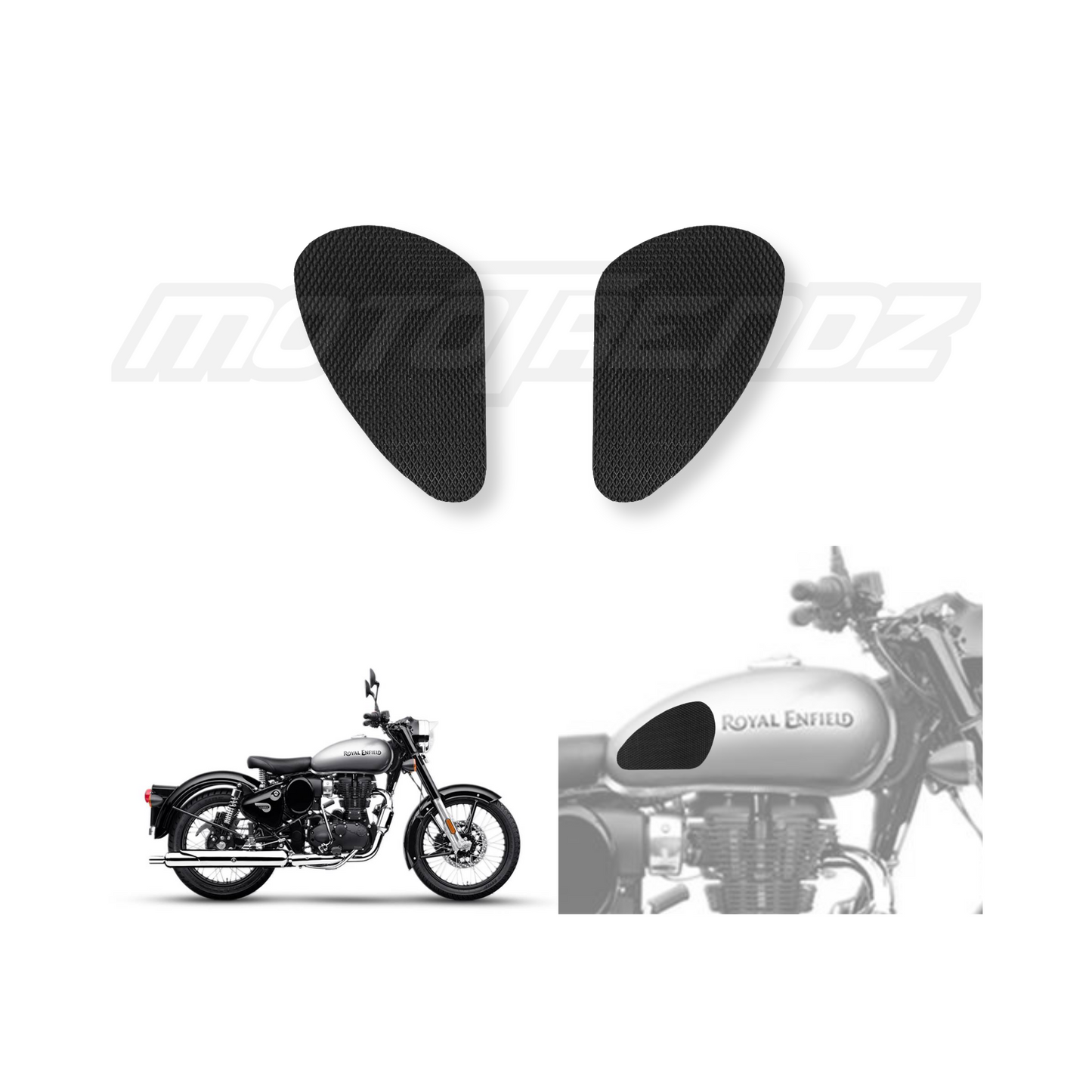 MOTOTRENDZ TRACTION PADS RE CLASSIC 350/500 - (SIDES)