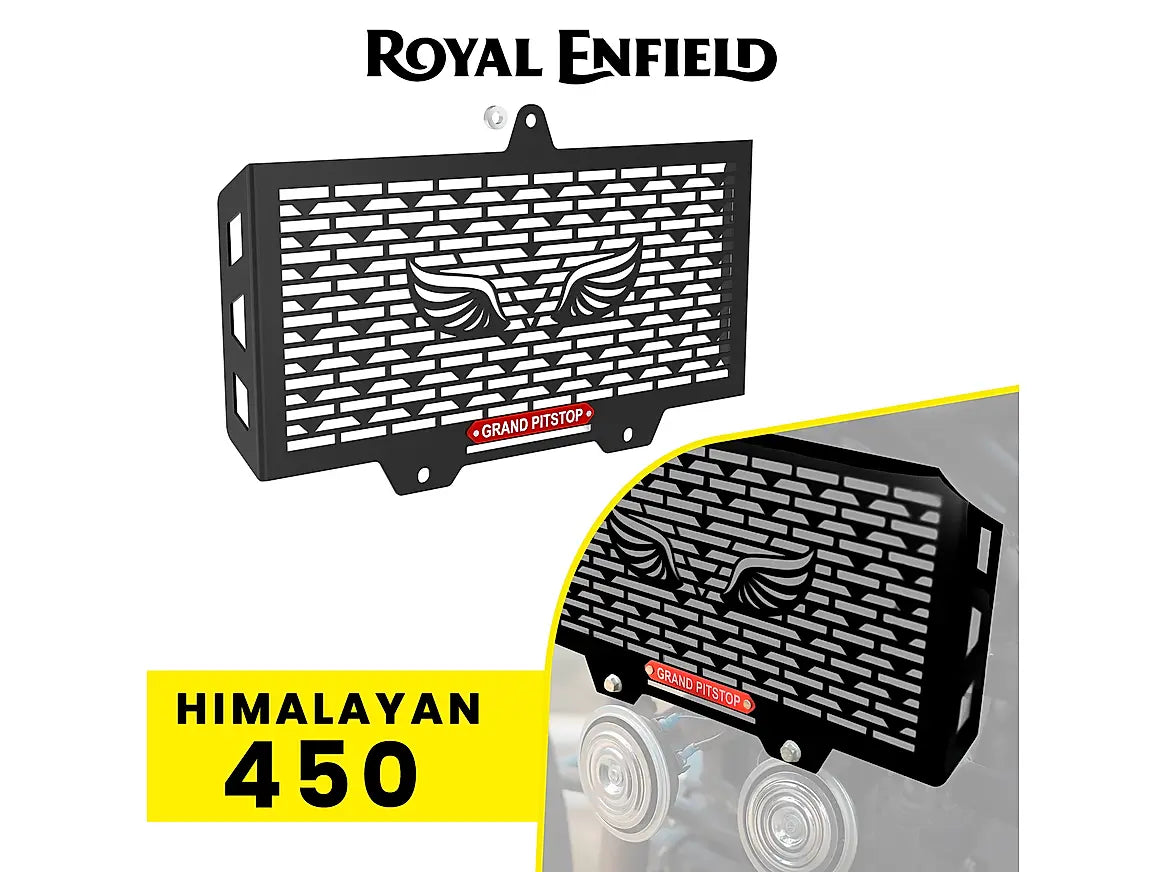 GRANDPITSTOP RADIATOR GUARD-  HIMALAYAN - 450 - BLACK