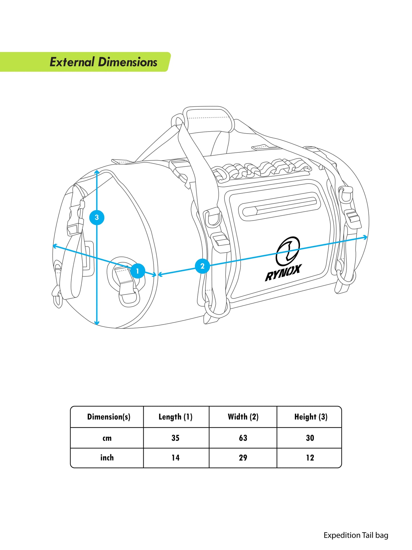 RYNOX EXPEDITION TRAIL BAG 2 - STORMPROOF