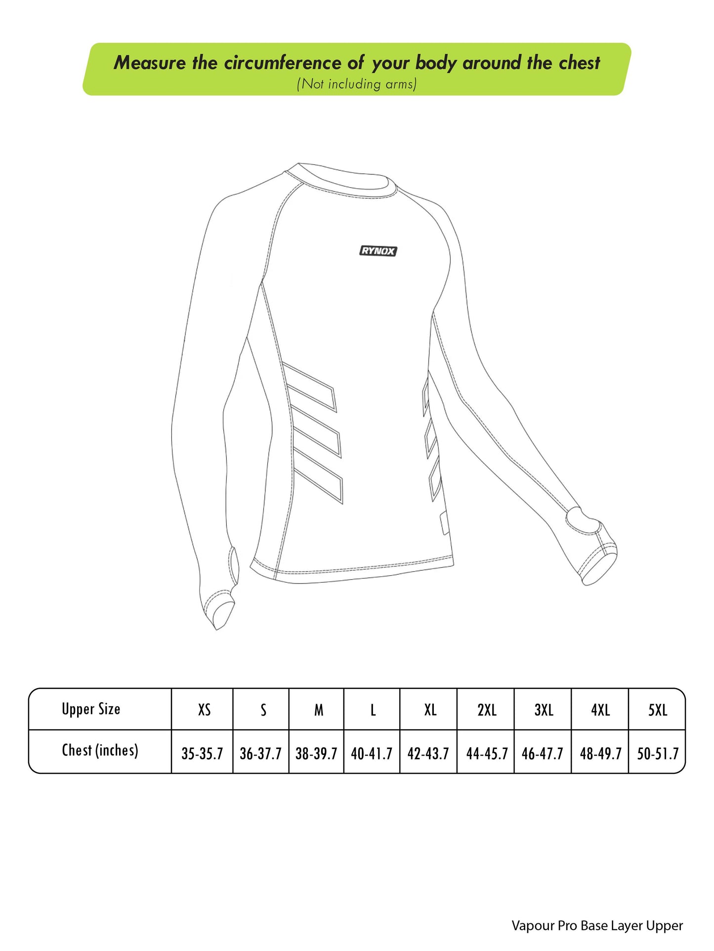 RYNOX VAPOUR PRO BASE LAYER UPPER