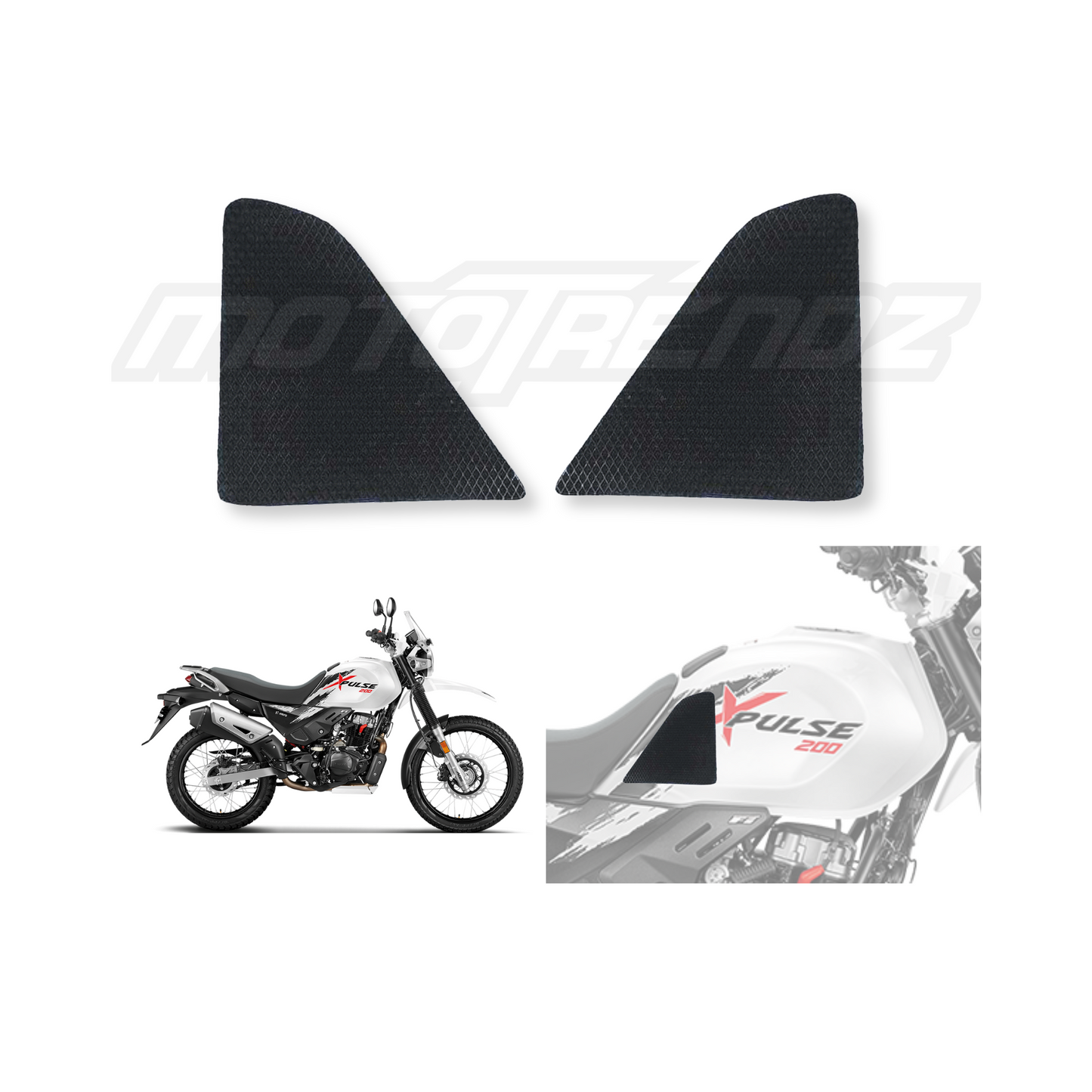 MOTOTRENDZ TRACTION PADS HERO XPLUS200/200T (SIDES)