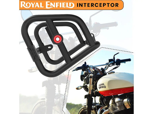 GRANDPITSTOP CRASH GUARD PAIR - RE INTERCEPTOR 650 - BLACK