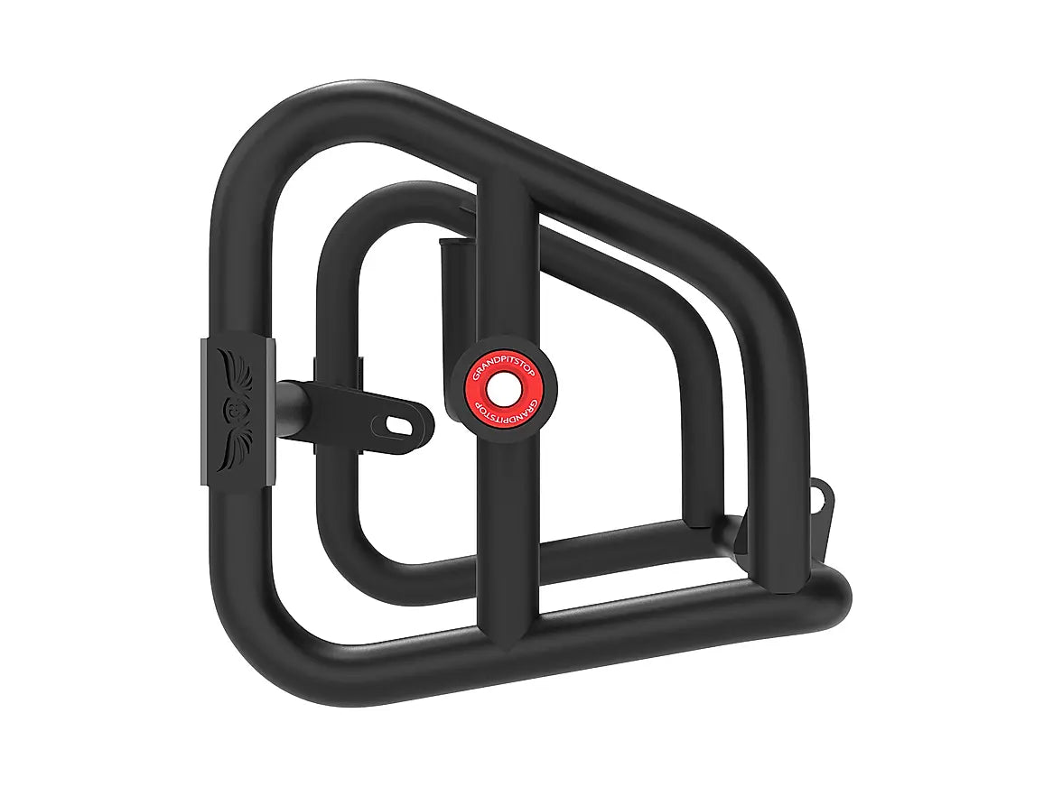 GRANDPITSTOP CRASH GUARD PAIR - RE INTERCEPTOR 650 - BLACK