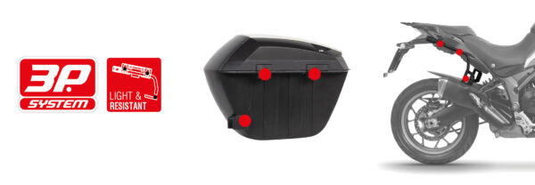 SHAD SH23 SIDE CASES BLACK